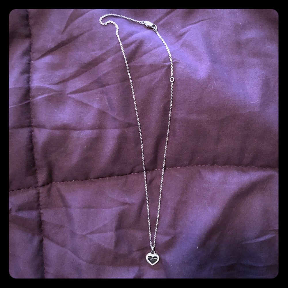 Michael Kors Silver Necklace with Crystal Accents